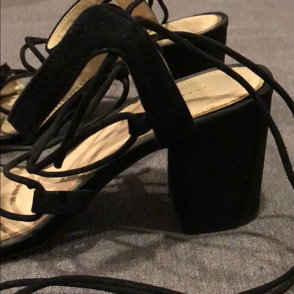 Zara Black Sandals with Tassel Detail - Picture 2 of 4